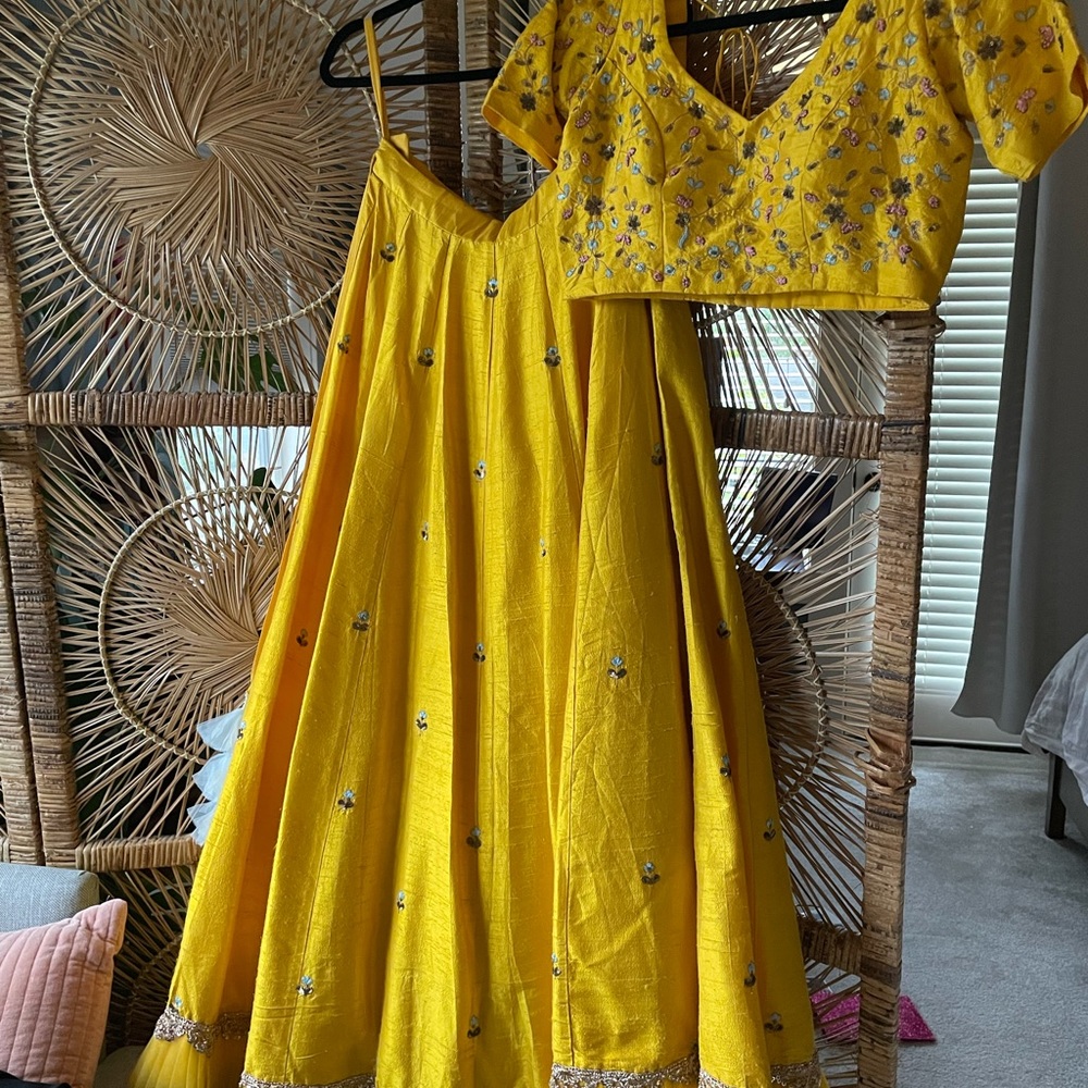 Beautiful Yellow Lehenga- Worn once
